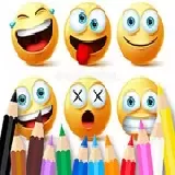 Coloring Book: Funny Emoji