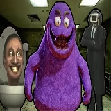 Grimace Shake Escape Skibidi and Cameraman